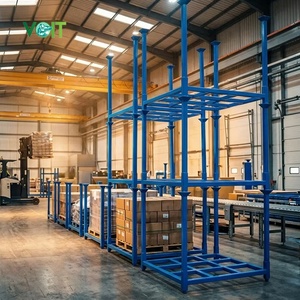 Industrial Warehouse Storage Space Saving Detachable Metal Loading Stackable Pallet Rack