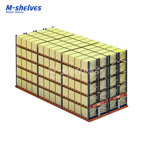 Two Rows Side by Side Oil Drum Placement Oil Pallet Metal Storage Racking Double Deep Rack