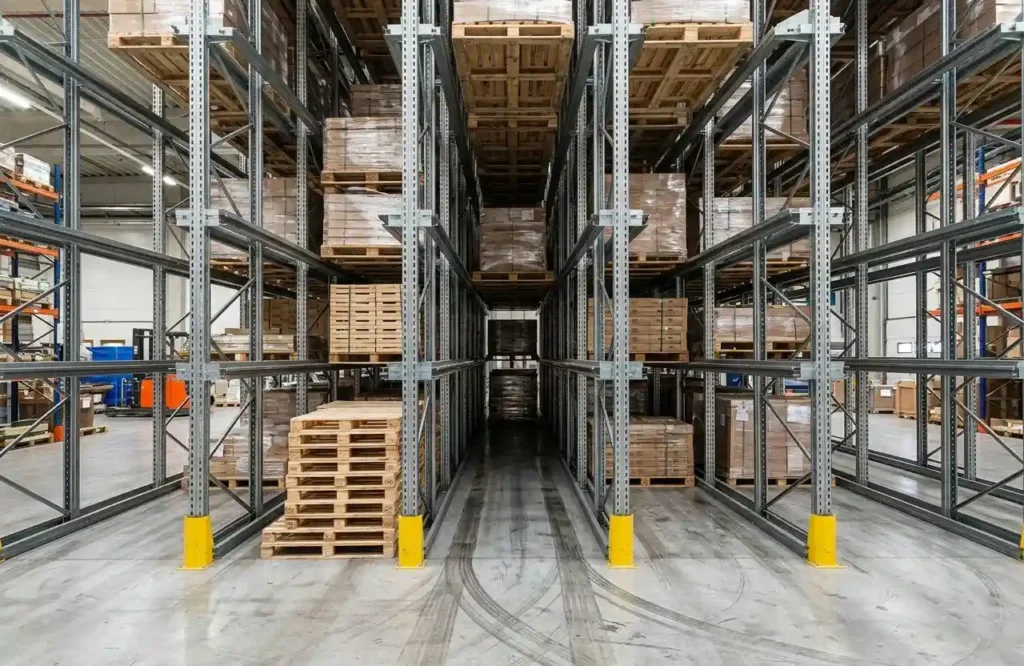 High density drive-in racking system