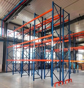 Lower Cost Higher Capacity Blue and Orange Selective High Bay Storage Heavy Duty Pallet Racking System with ISO CE