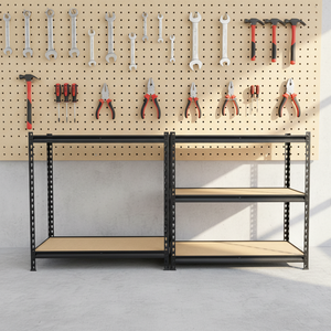 5 Layer Industrial Warehouse Storage Shelving Racks Heavy Duty Adjustable Boltless Rivet Rack Powder Coated Corrosion Protection