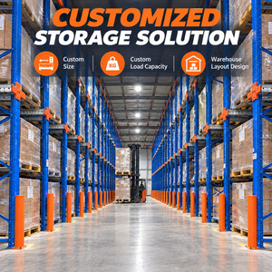 ODM OEM Q235 Steel heavy duty High Density coldroom drive in pallet racking