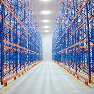 Q235 Cold Rolled Steel Powder Coated Anti Rust Back to Back Frame High Density Pallet Storage Double Deep Pallet Racking