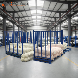 Customized Heavy Duty Warehouse Metal Stacking Portable Fabric Rolls Storage Post Pallet Racks