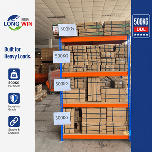 5-Tier Adjustable 2000kg Rivet Lock Garage Warehouse Heavy Duty Rack