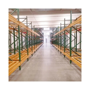 Custom Storage System Stacking Racks Shelves Warehouse Rack Push Back Pallet Racking With Guide Rail