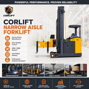 Reach Truck Forklift Electric High Lift Mast Warehouse Rack Pallet Stacking