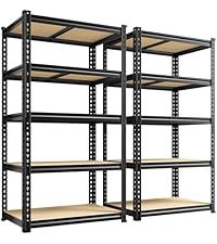 5 Layer Industrial Storage Shelving Racks Heavy Duty Adjustable Boltless Rivet Rack
